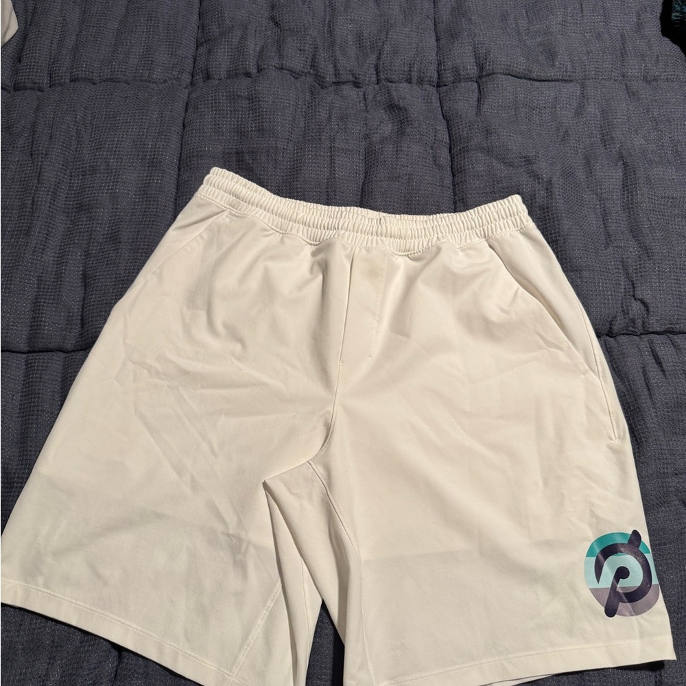 Lululemon Athletica Cream Athletic Shorts
